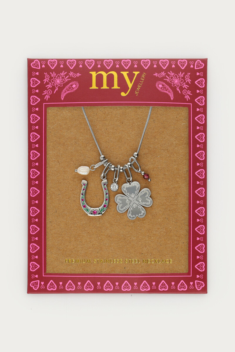 Fortune necklace with clover and horseshoe | My Jewellery