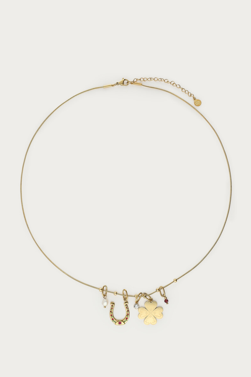 Fortune necklace with clover and horseshoe | My Jewellery