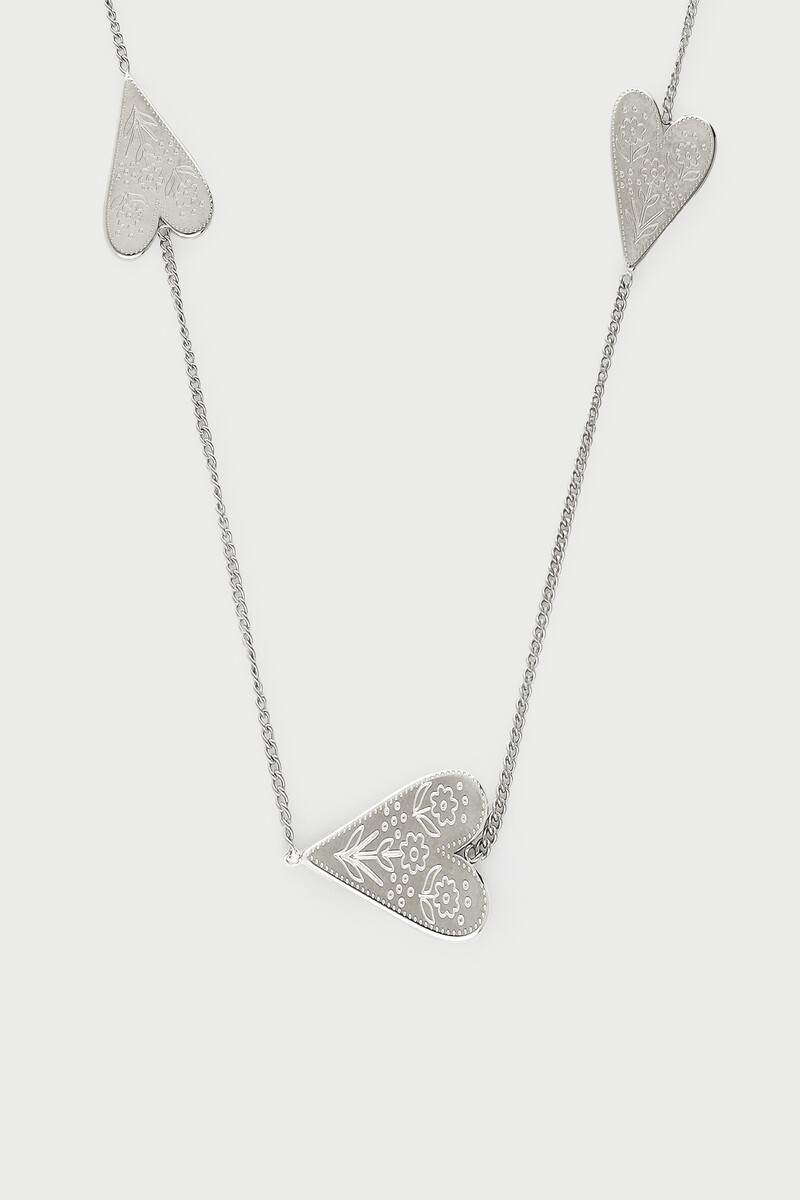 Fortune necklace with engraved hearts | My Jewellery