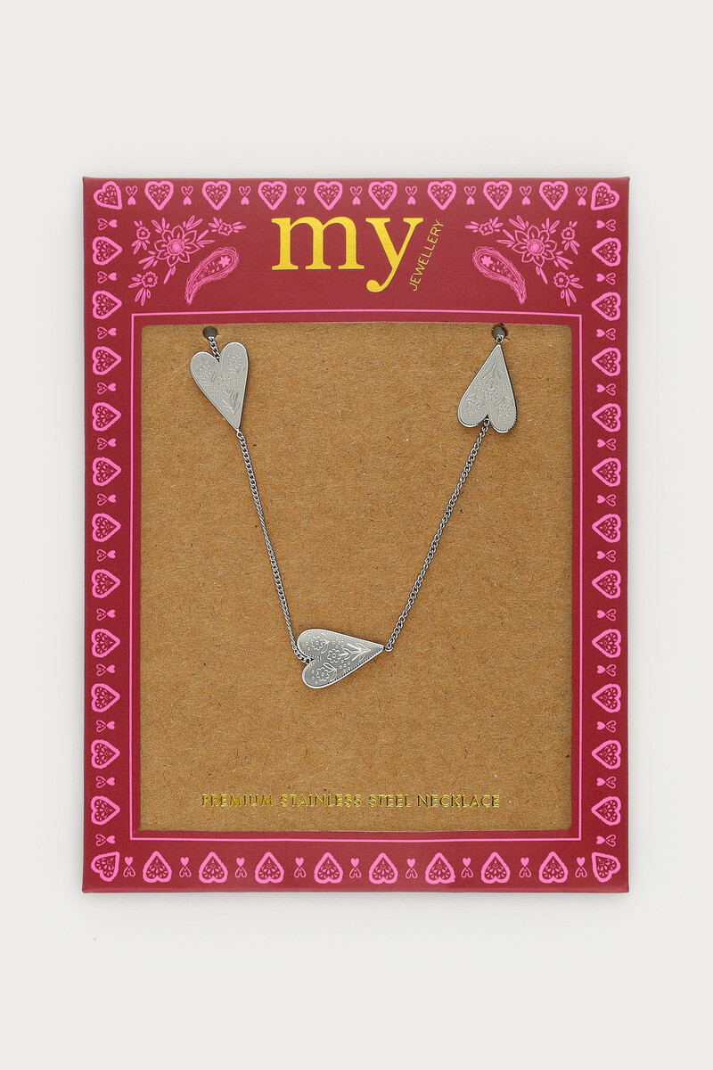 Fortune necklace with engraved hearts | My Jewellery