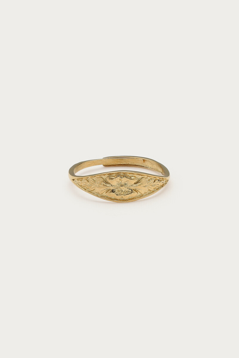 Fortune Ring mit Vintage-Blume