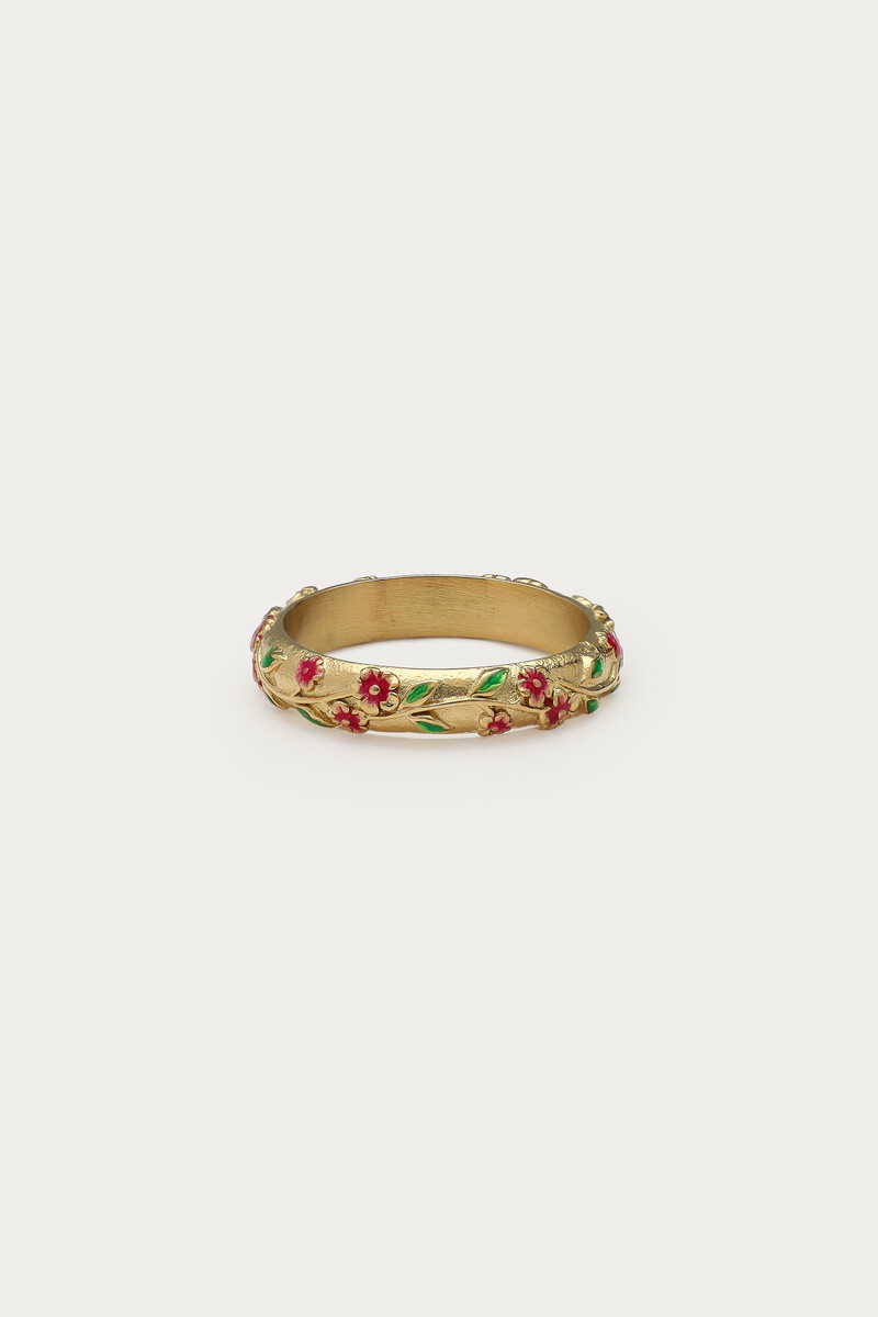 Fortune ring met vintage bloemen