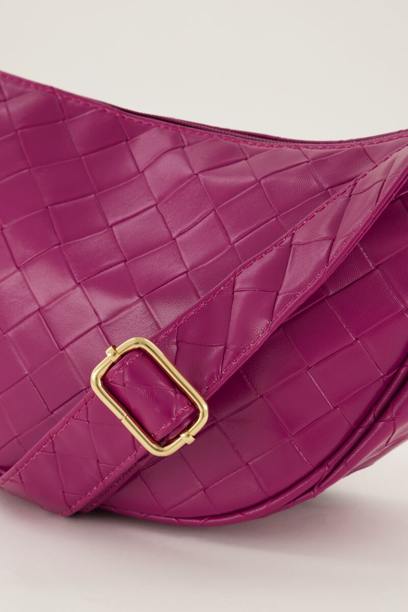 Fuchsia crossbody with checkered pattern | My Jewellery