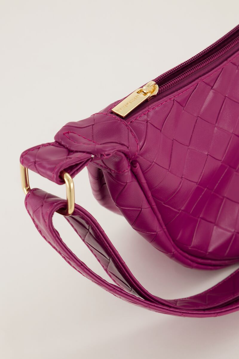 Fuchsia crossbody with checkered pattern | My Jewellery