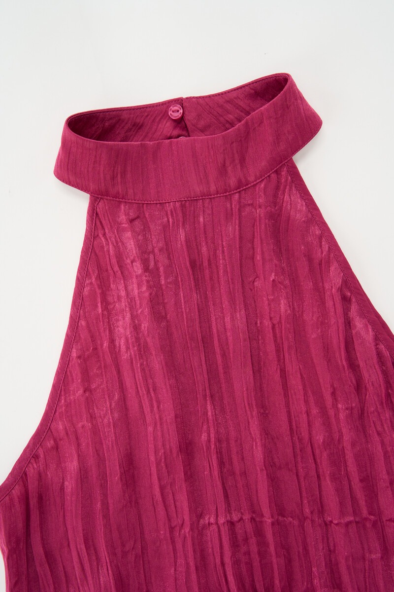Fuchsia halter top with structure | My Jewellery
