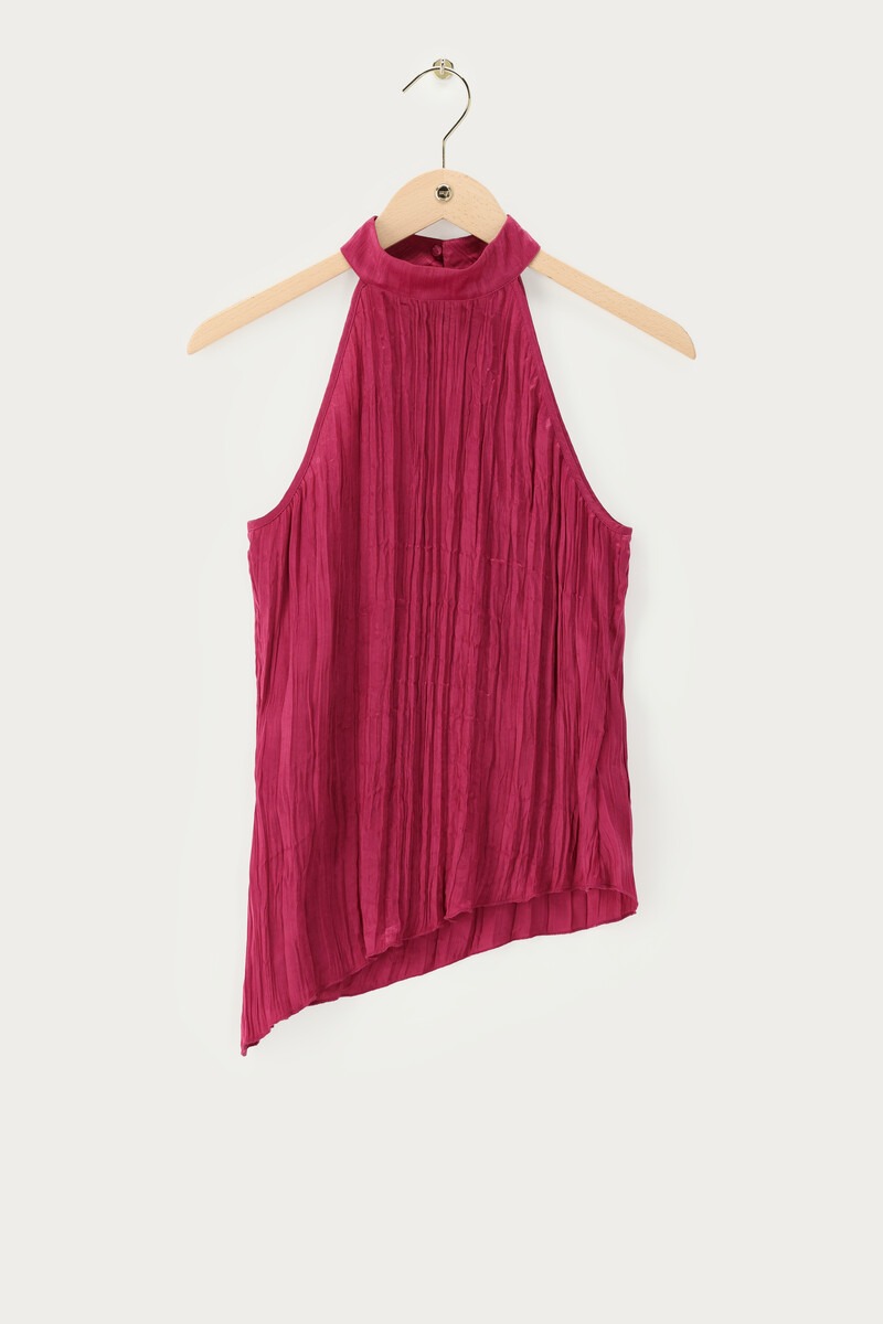 Fuchsia halter top with structure | My Jewellery