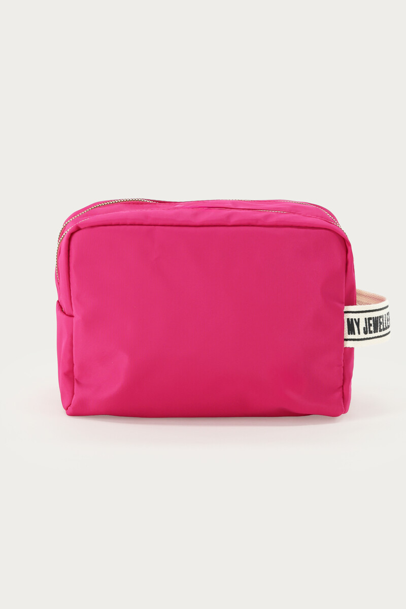 Fuchsia large toiletry bag with strap | My Jewellery