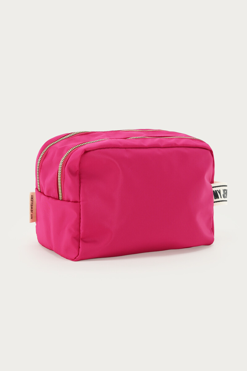 Fuchsia large toiletry bag with strap | My Jewellery