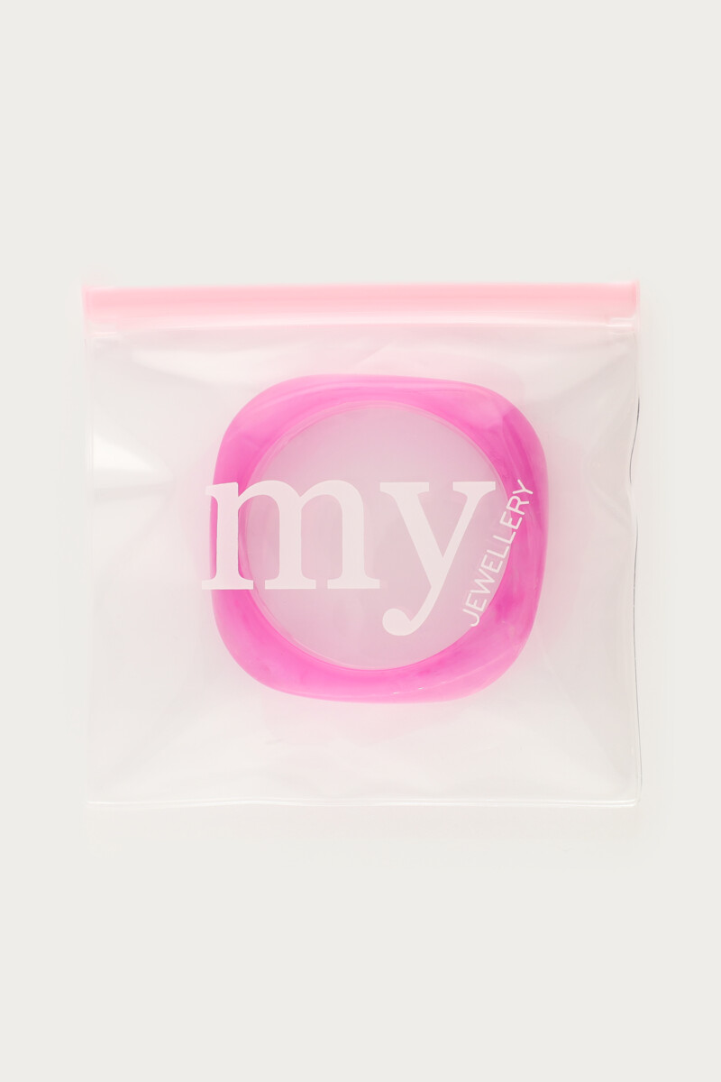 Fuchsia resin bangle | My Jewellery
