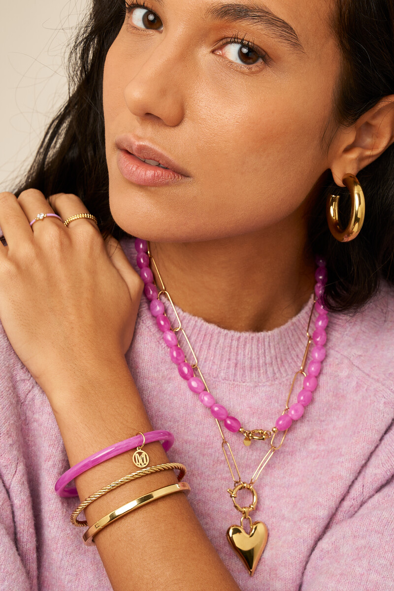 Fuchsia thin bangle set | My Jewellery