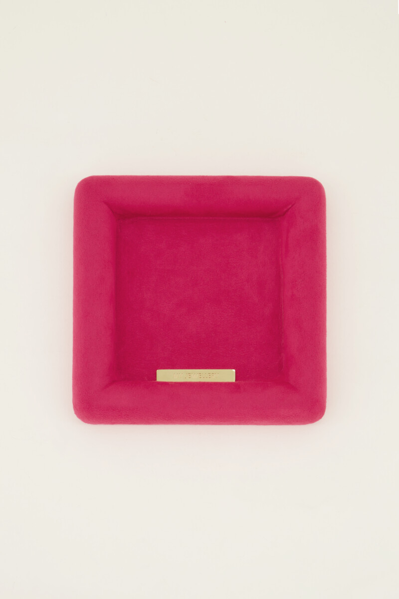 Fuchsia velvet jewelry tray | My Jewellery