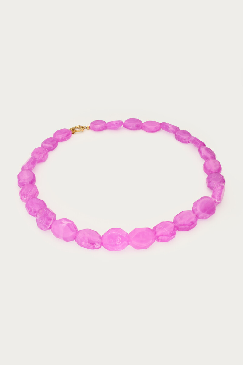 Fuchsia necklace with beads | My Jewellery