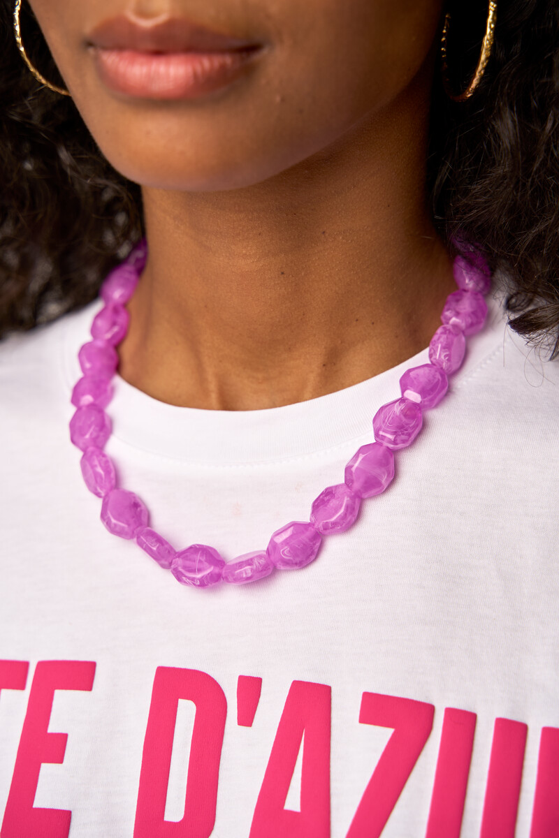 Fuchsia necklace with beads | My Jewellery
