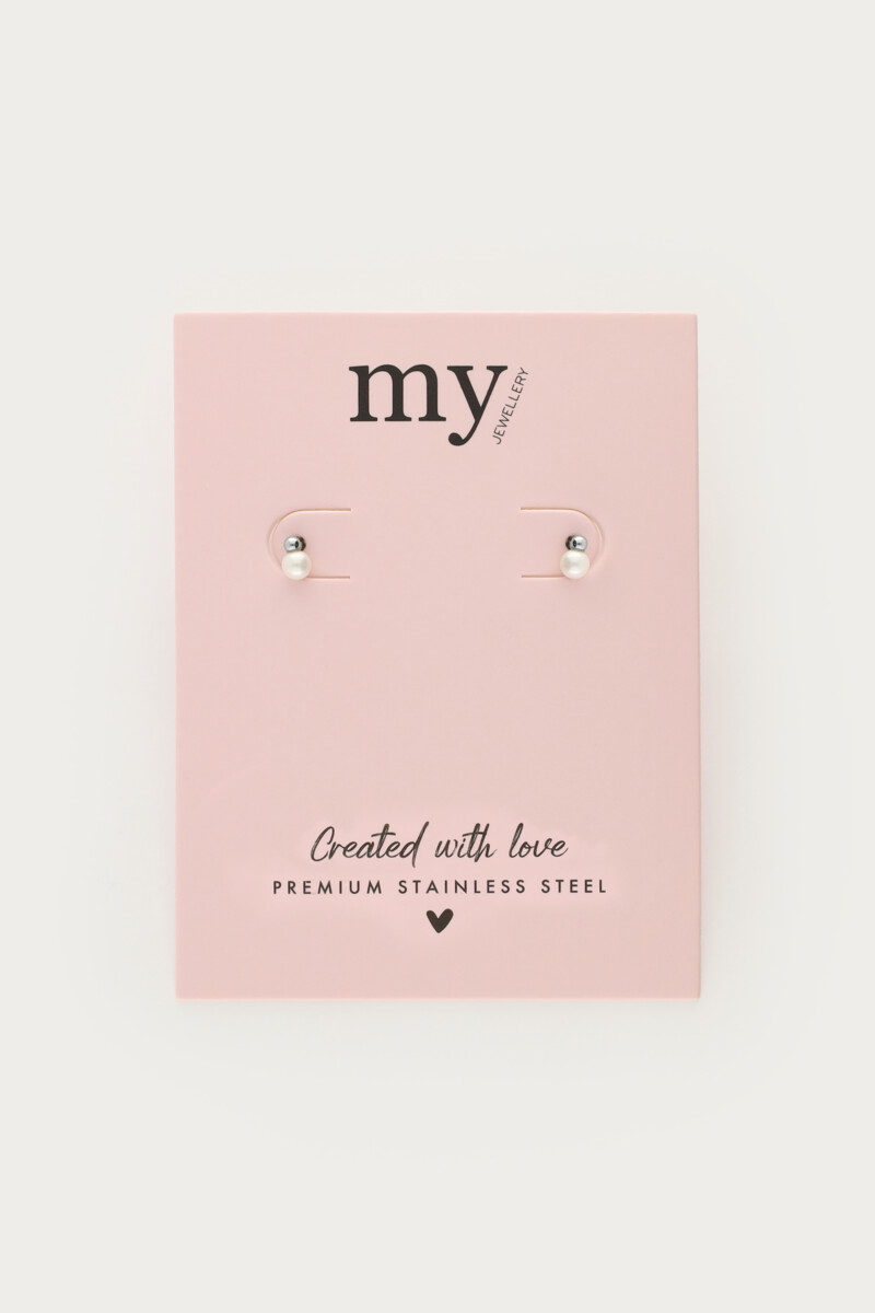 Glass pearl studs | My Jewellery