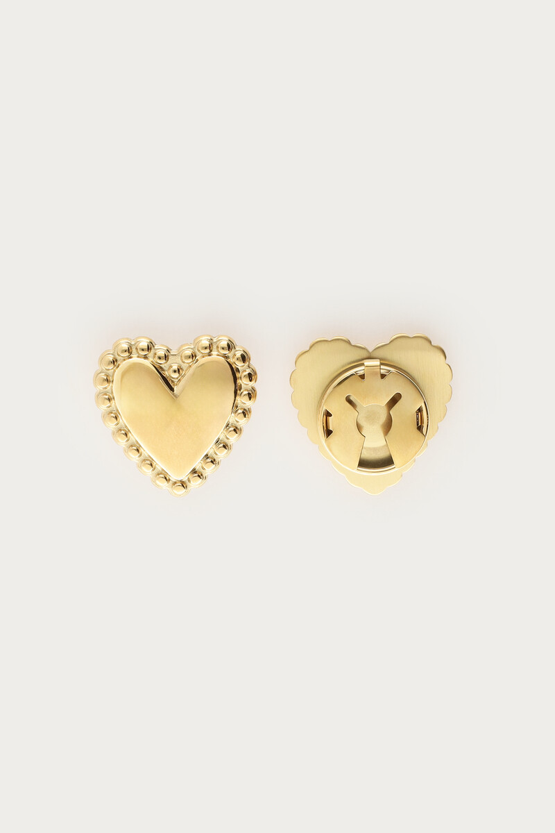 Gold heart buttons set | My Jewellery