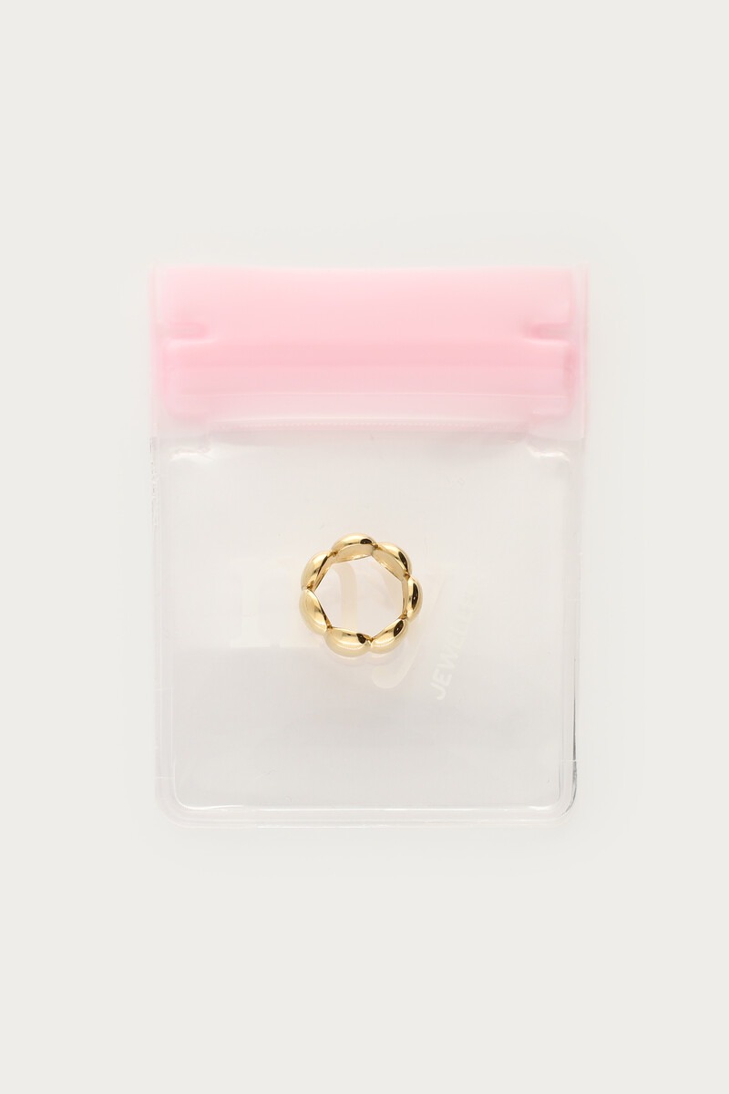Gold-coloured scarf charm with bubble | My Jewellery