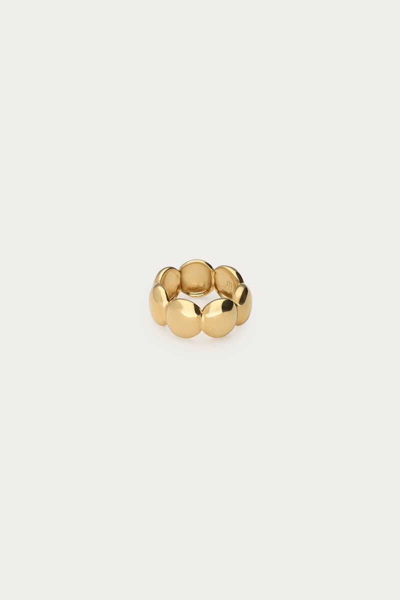 Gold-coloured scarf charm with bubble | My Jewellery