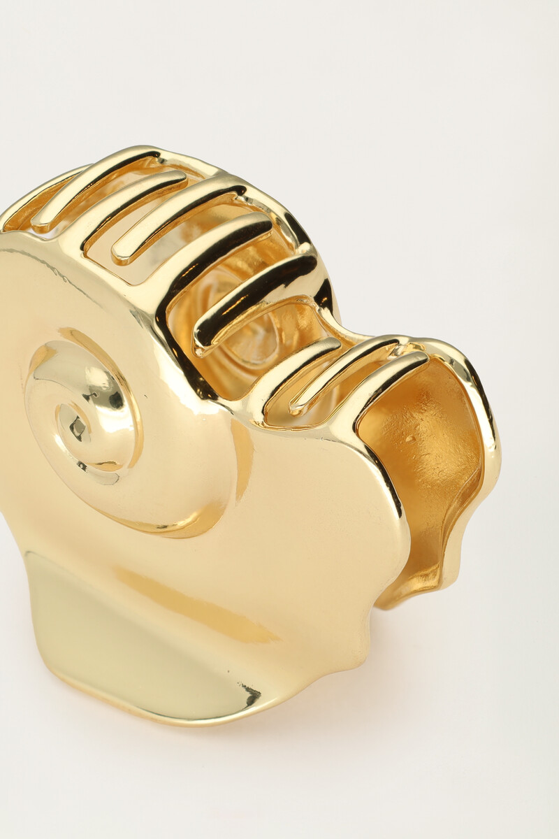 Gold coloured hair clip snail shell | My Jewellery