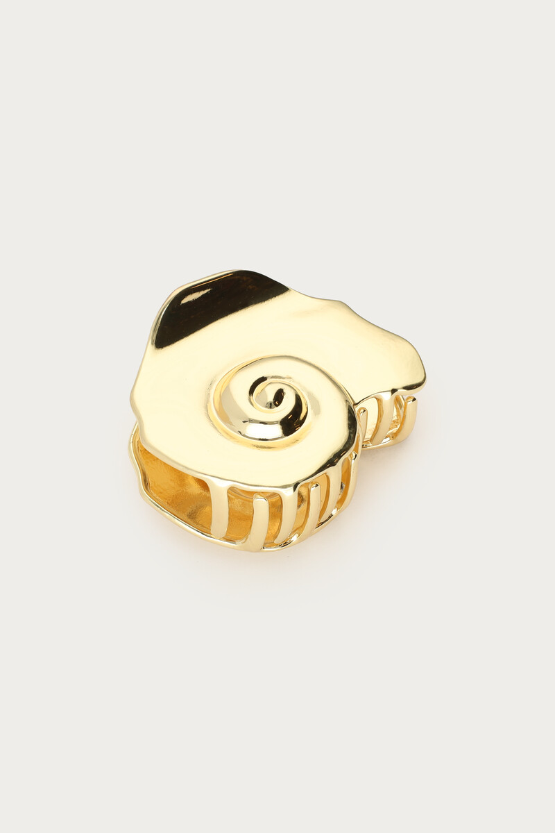Gold coloured hair clip snail shell | My Jewellery