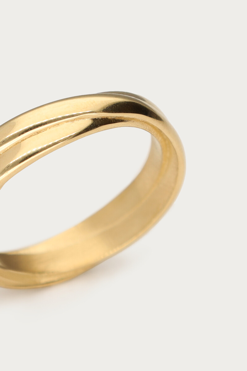 Gold colored wrap ring | My Jewellery