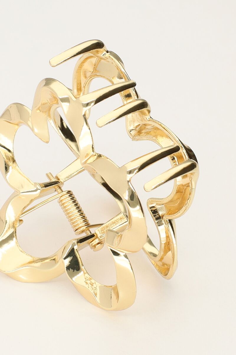 Golden flower hair clip twisted | My Jewellery