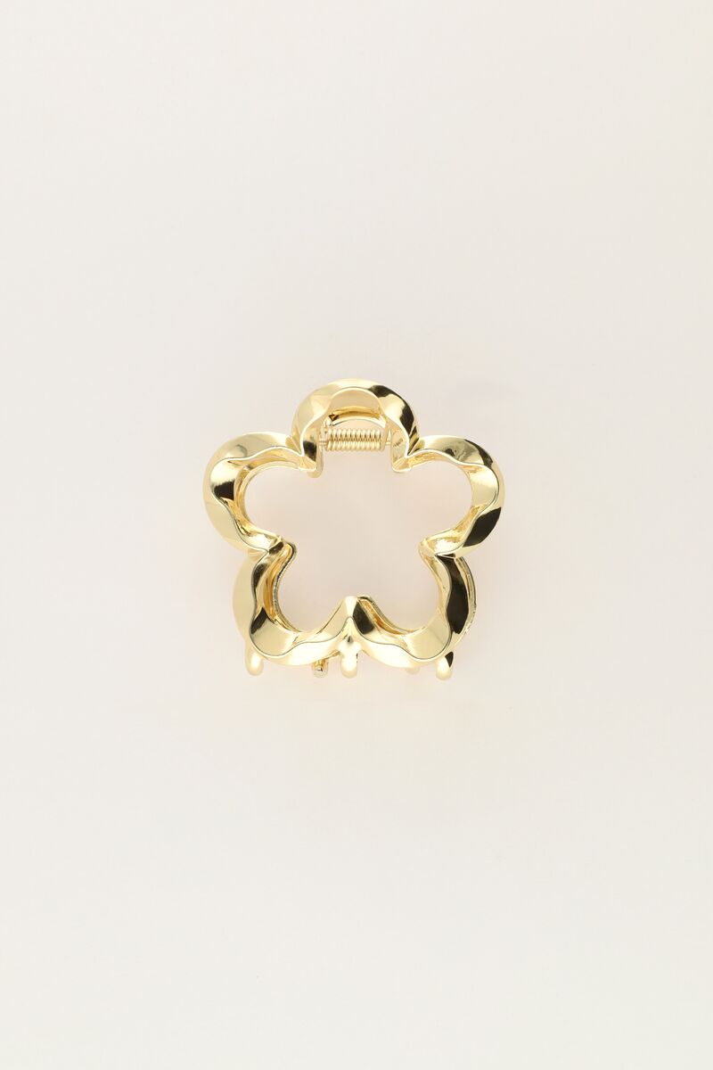 Golden flower hair clip twisted | My Jewellery