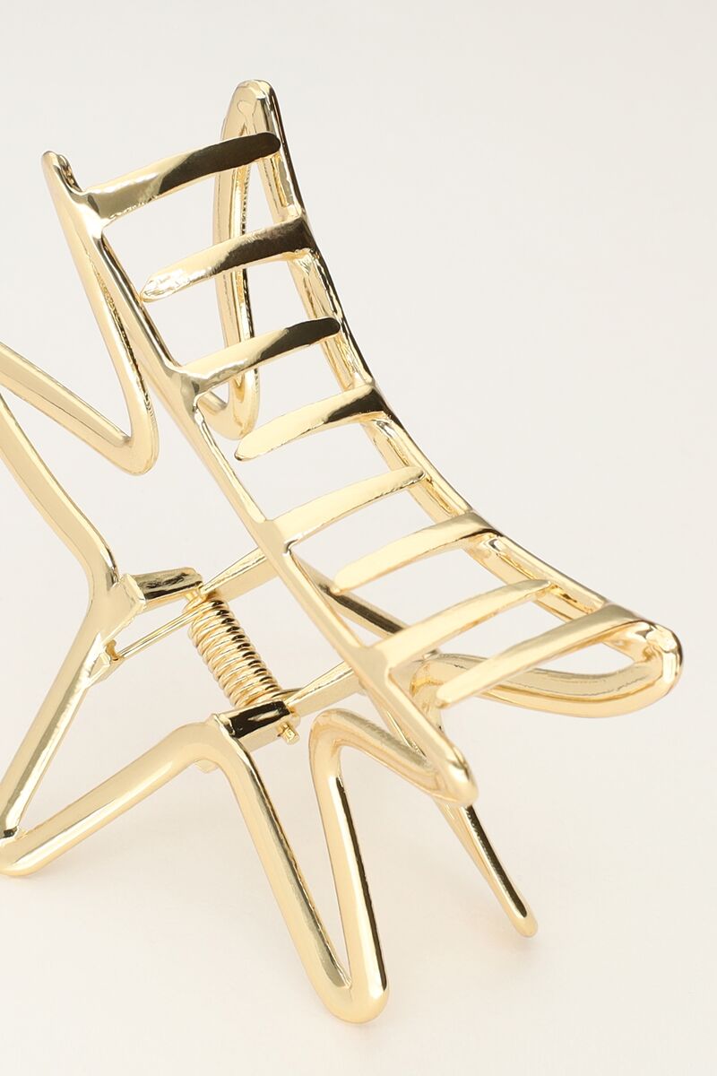 Gold hair clip with large star | My Jewellery