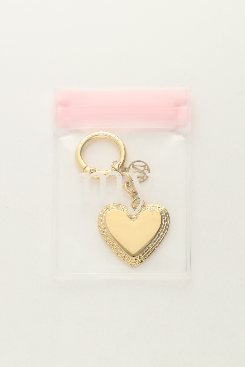 Gold key chain with heart | My Jewellery