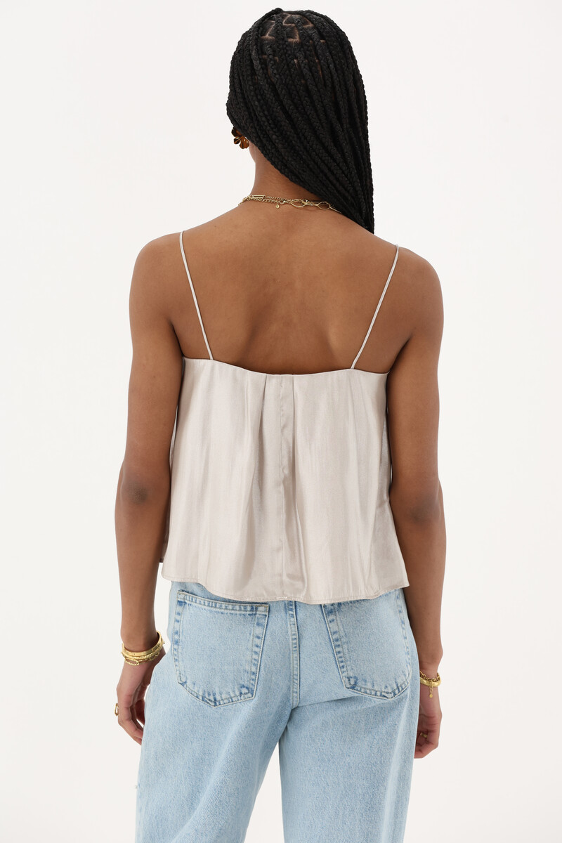 Gold coloured top satin look | My Jewellery