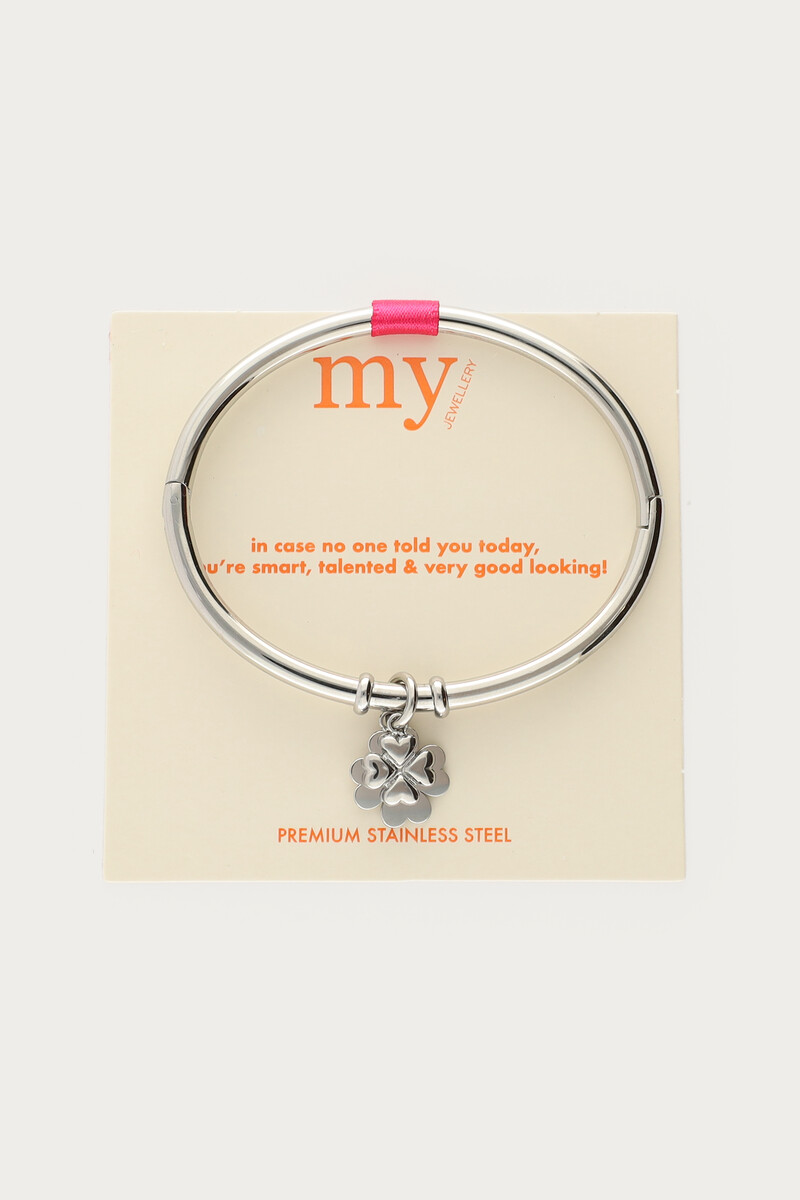 Gratitude bangle with clovers | My Jewellery