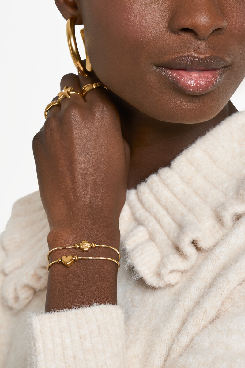 Gratitude double bracelet heart and clover | My Jewellery