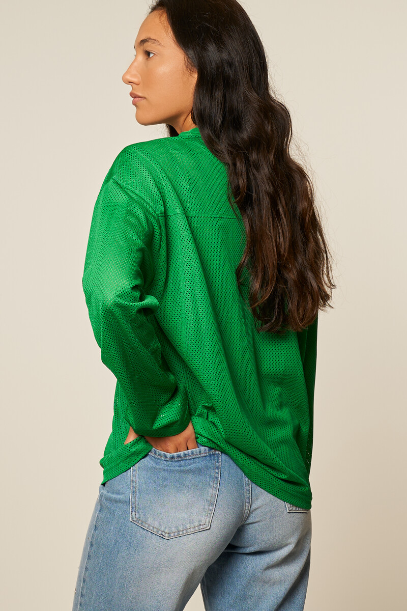 Green baseball T-shirt with long sleeves | My Jewellery