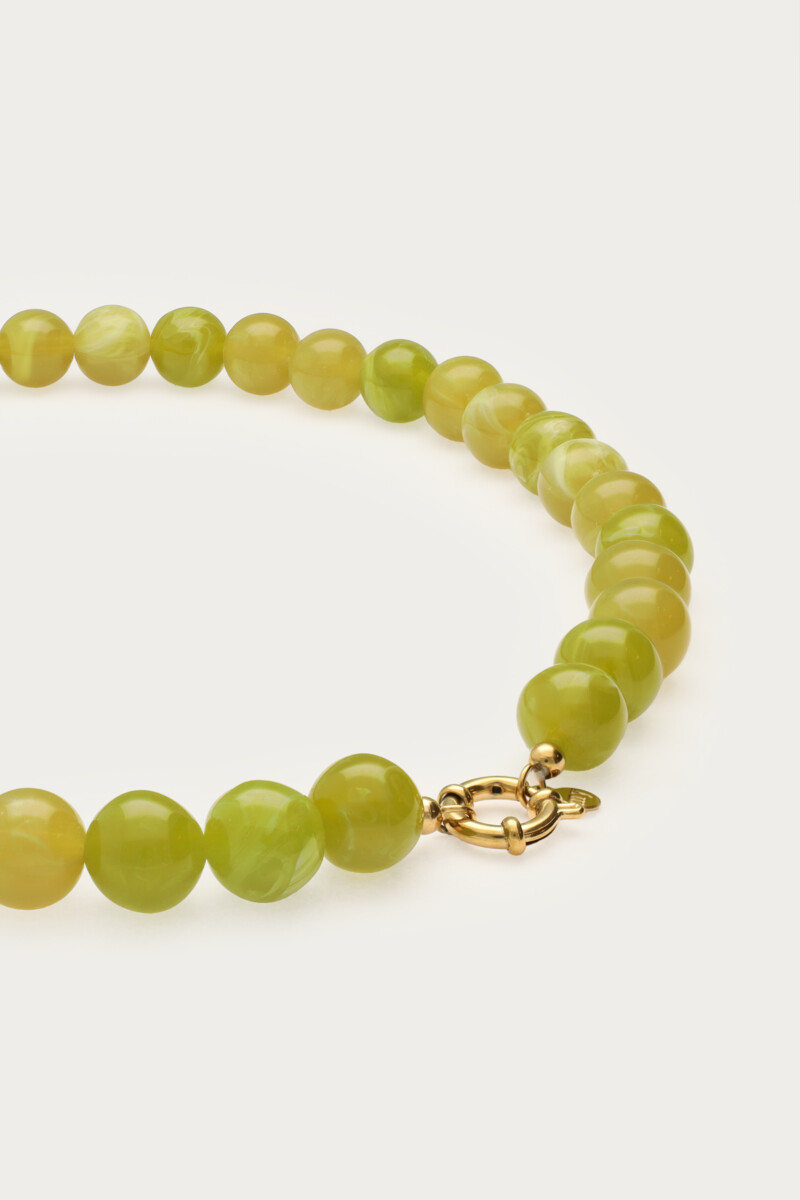 Green necklace with beads | My Jewellery