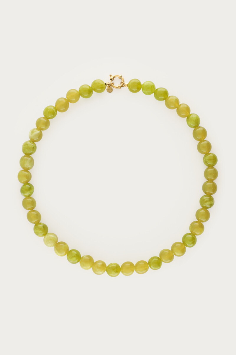 Green necklace with beads | My Jewellery