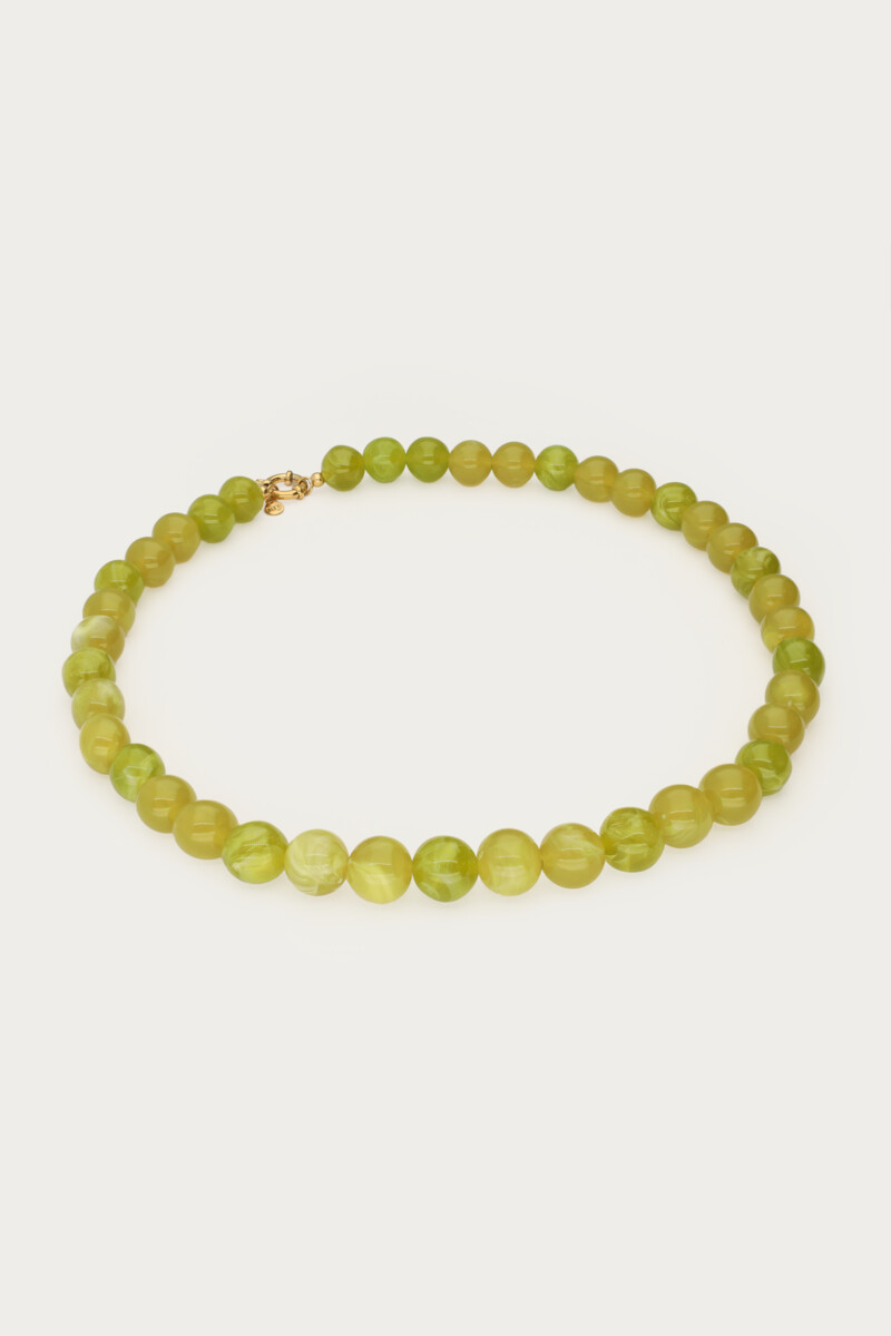 Green necklace with beads | My Jewellery