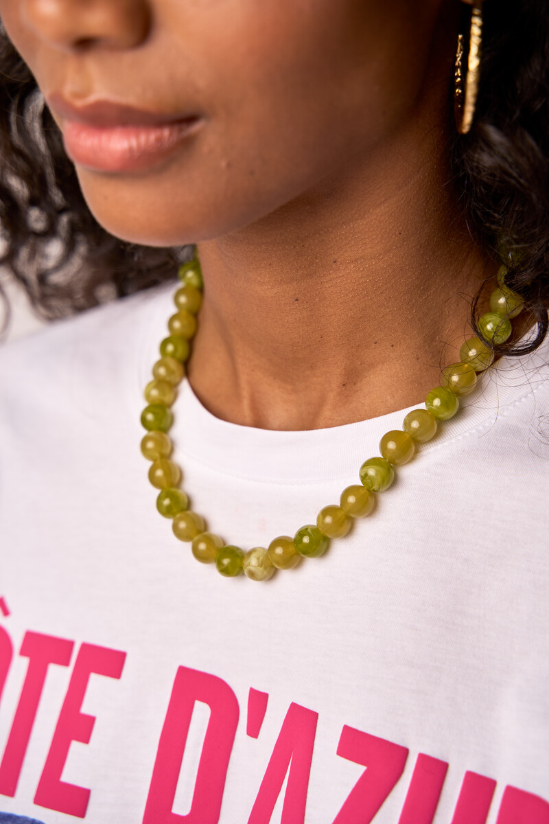 Green necklace with beads | My Jewellery
