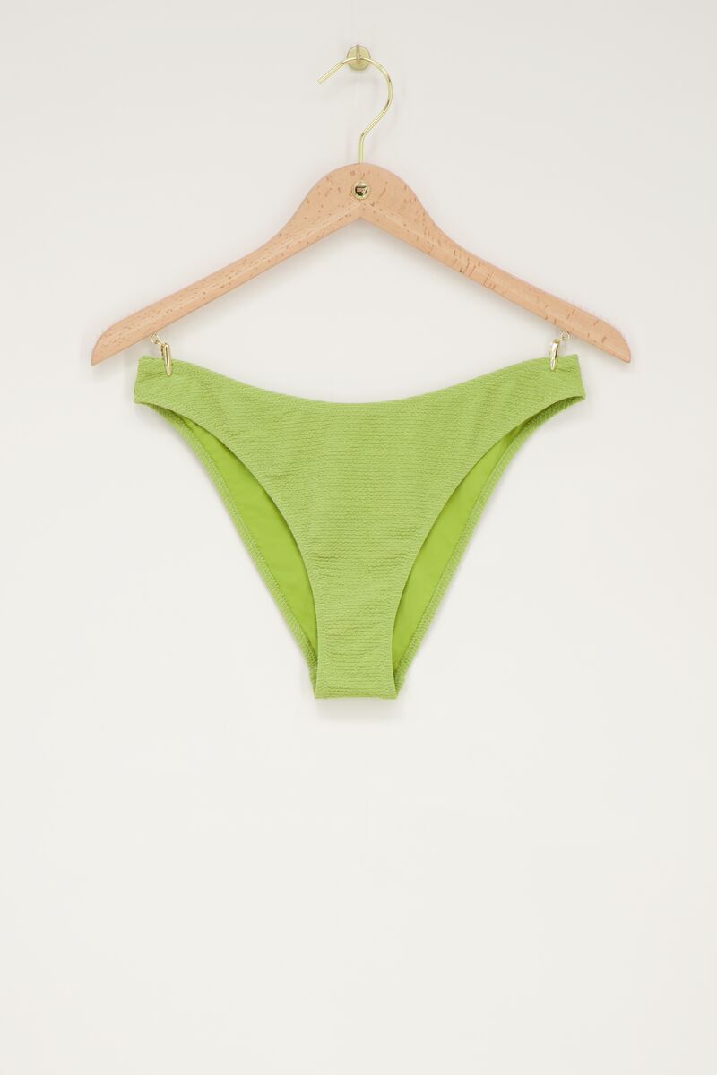 Green bikini bottoms with lurex | My Jewellery
