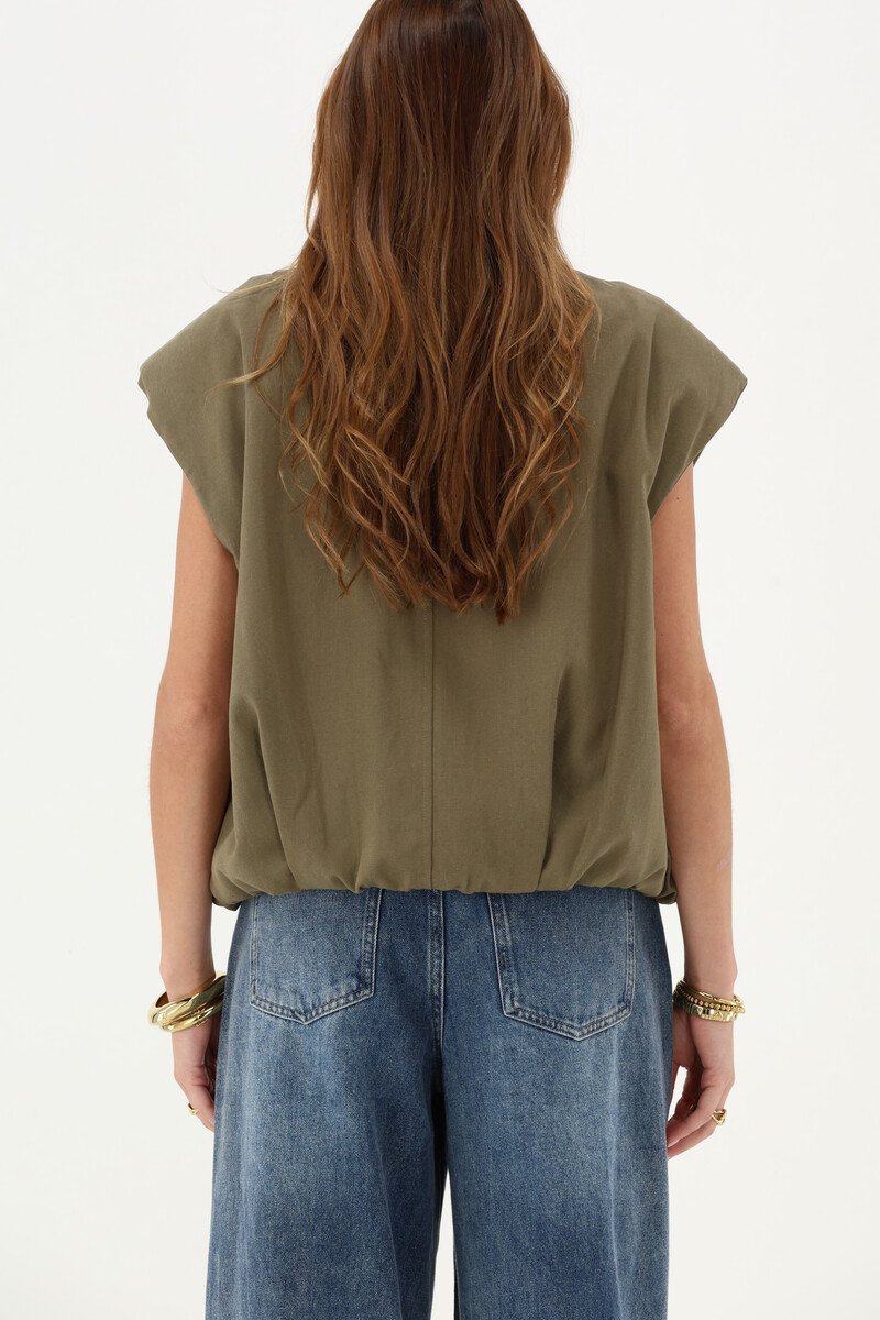 Green gilet in balloon look | My Jewellery