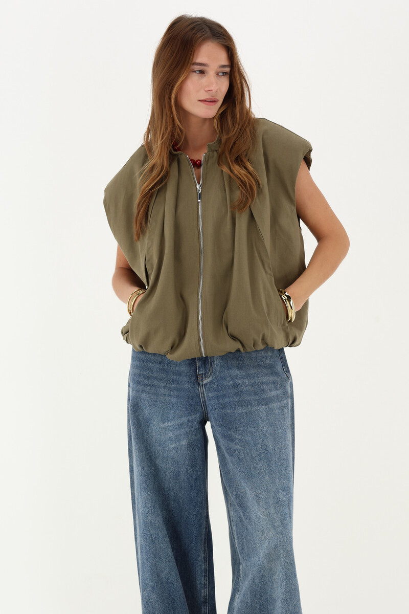 Green gilet in balloon look | My Jewellery