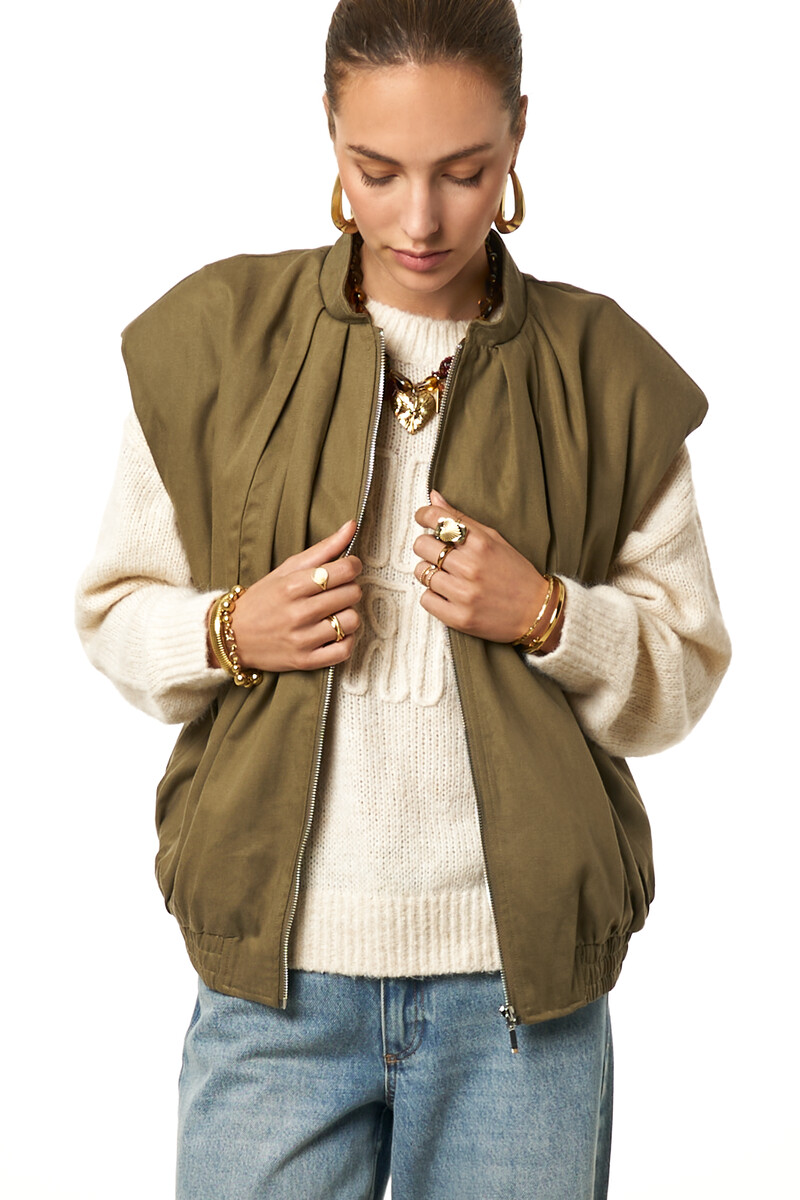 Green gilet in balloon look | My Jewellery