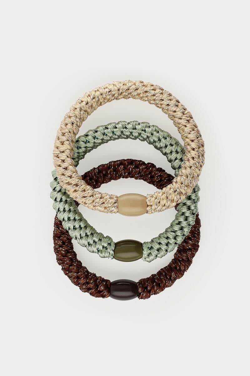 Green Hair Elastic Set | My Jewellery