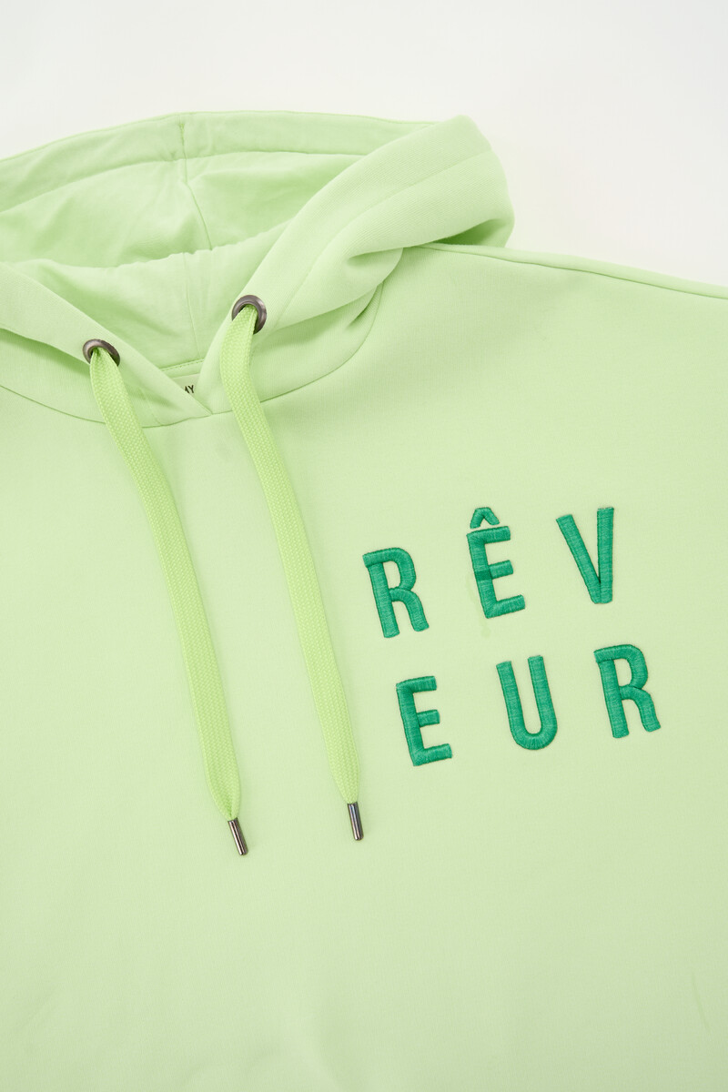 Green hoodie "Rêveur" | My Jewellery