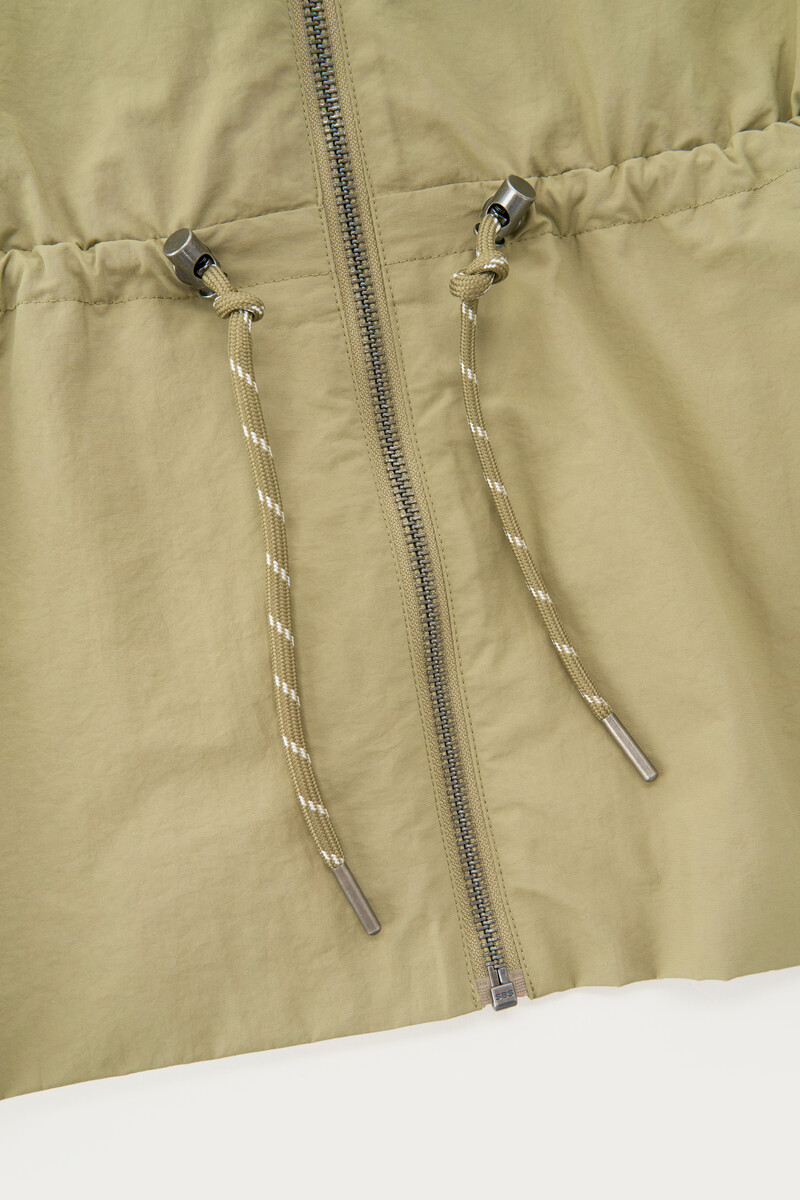 Beige jacket with drawstring waist | My Jewellery