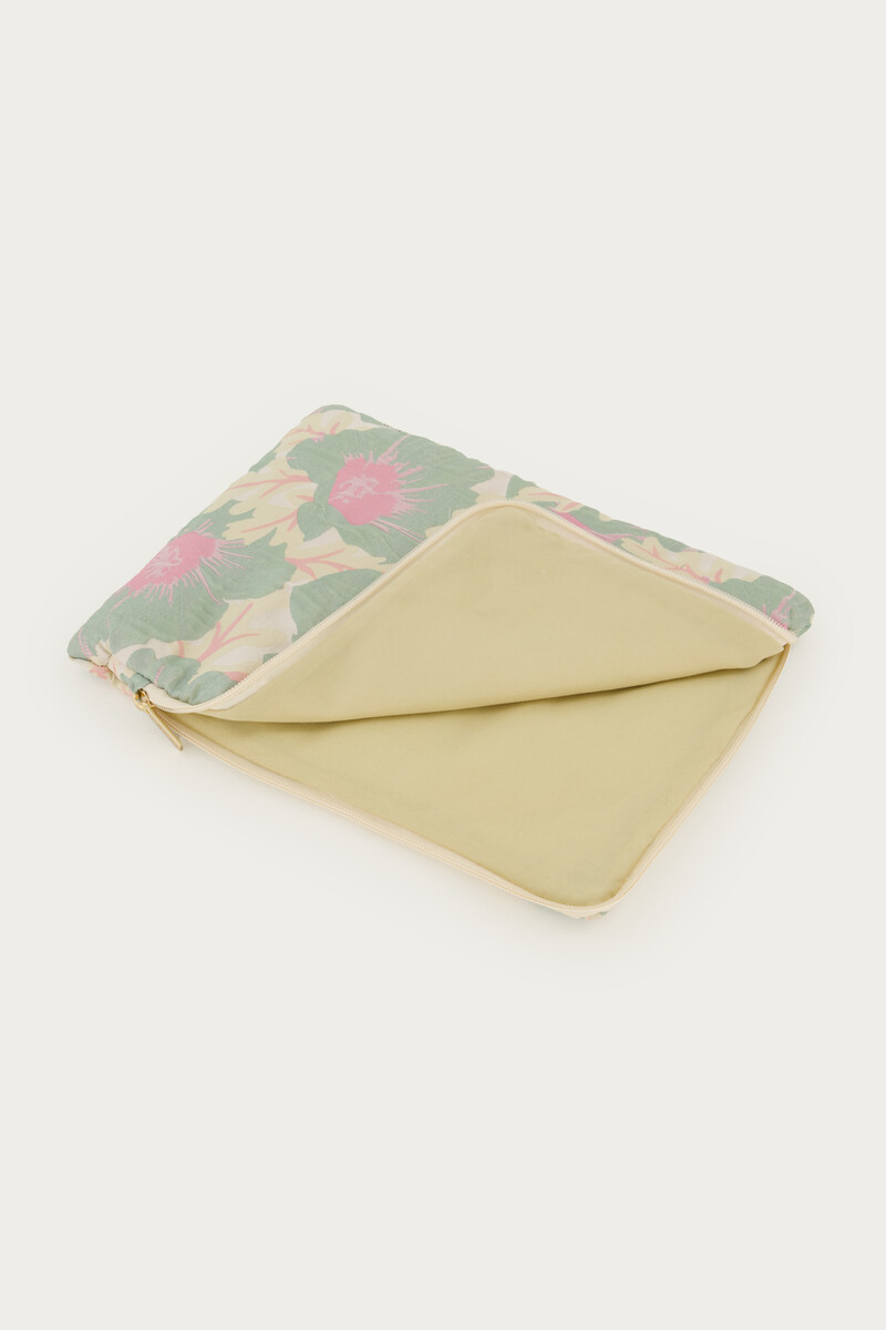 Green jacquard tablet cover | My Jewellery