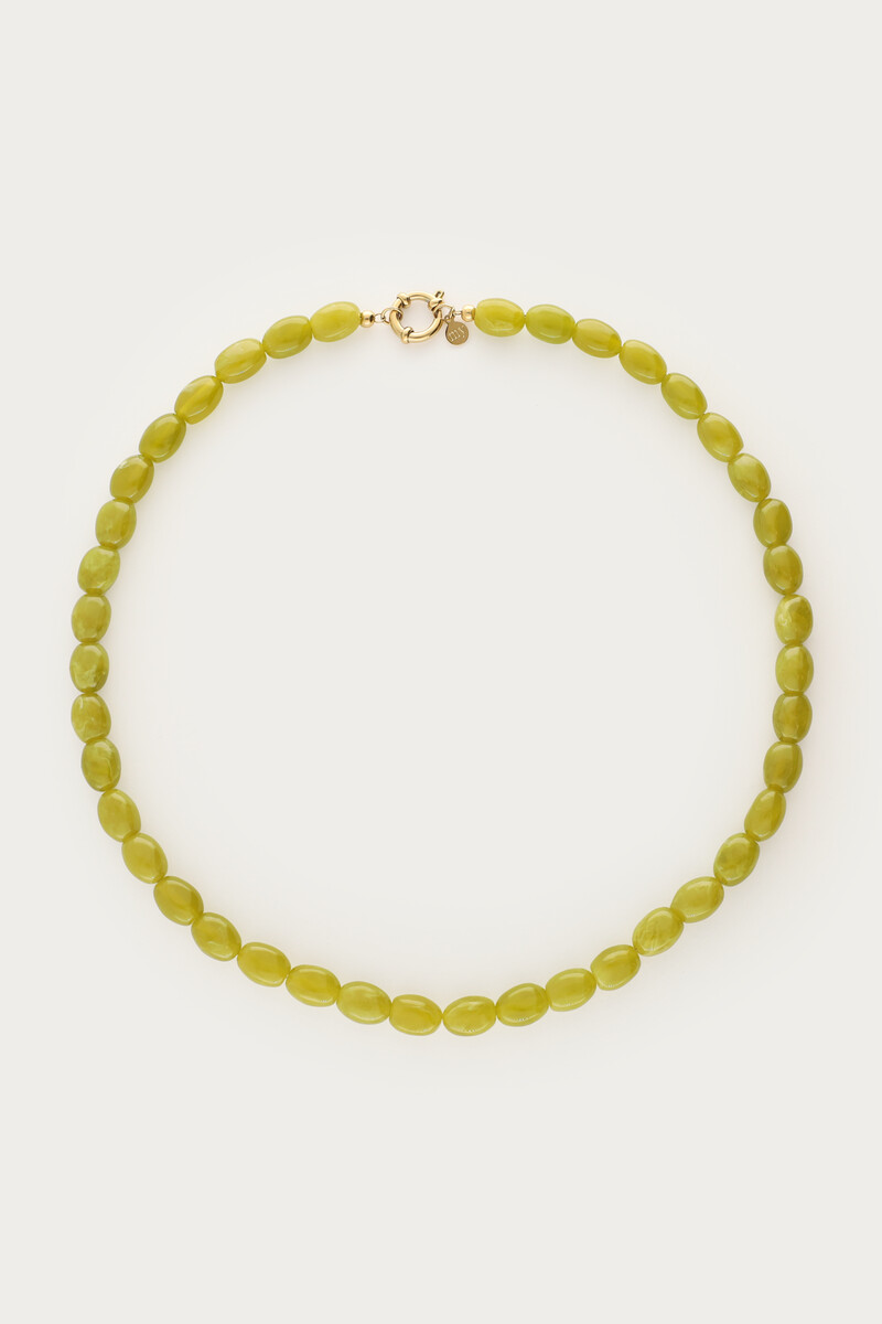 Groene minimalistische kralenketting