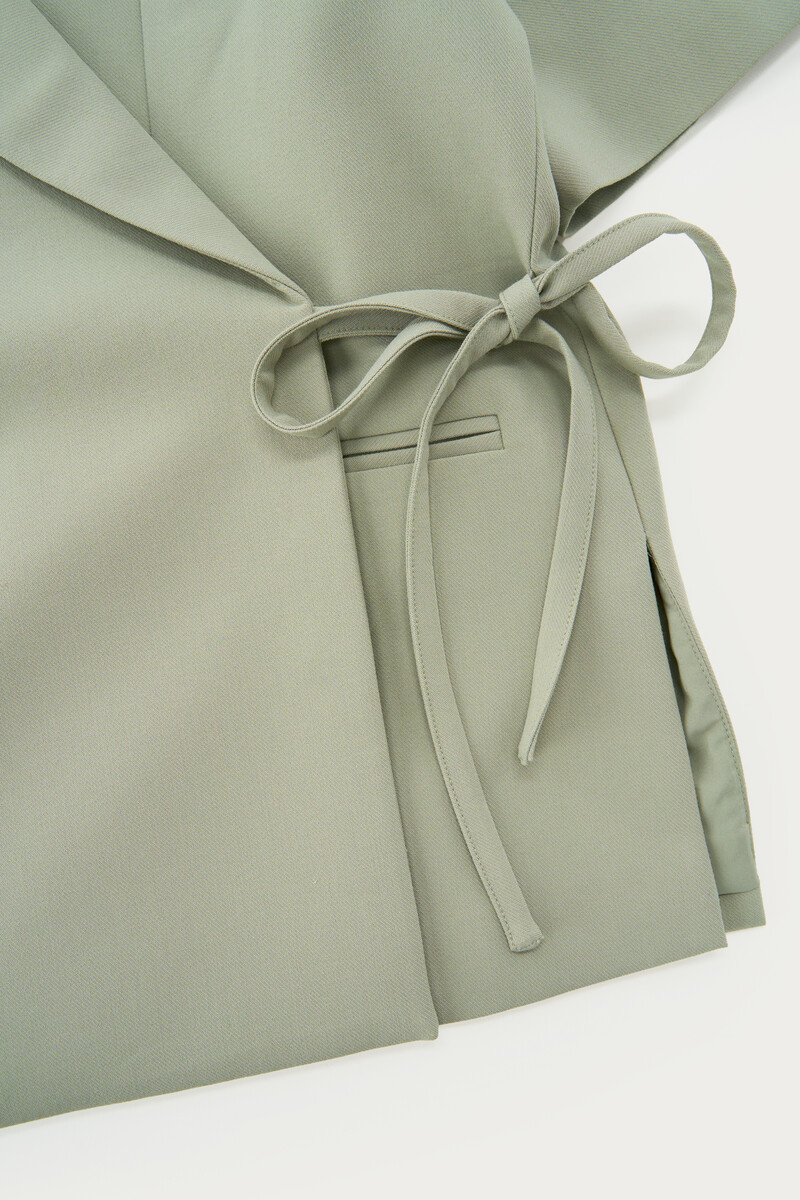 Green oversized blazer with short sleeves | My Jewellery