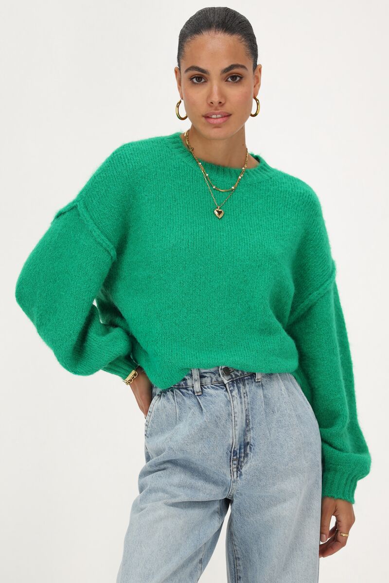 Sweater met ballonmouwen shop