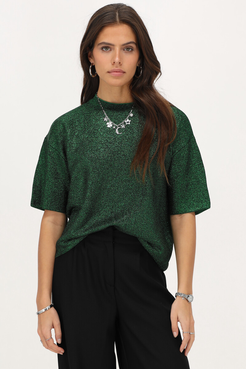 T-shirt oversize avec lurex | - My jewellery - Modalova