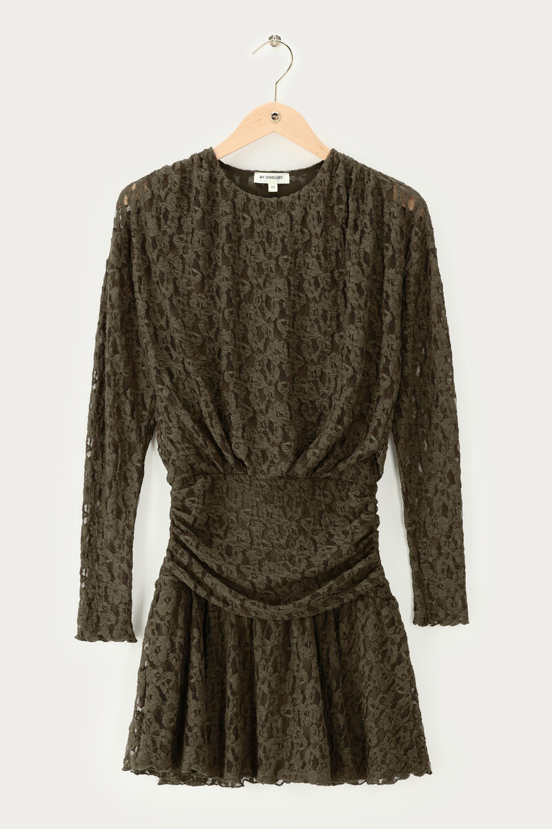 Green short lace dress | My Jewellery