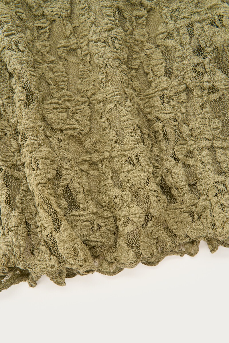 Green short lace skirt | My Jewellery